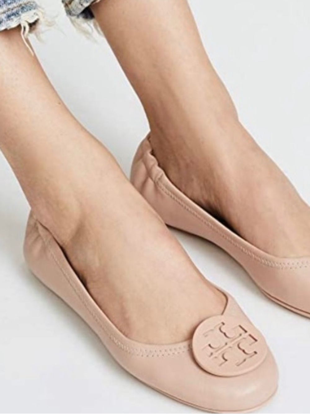 Tory Burch Minnie Travel Ballet Flats Size 7